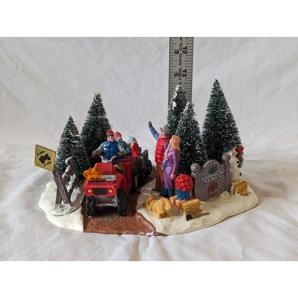 Lemax Here Comes Our Tree Farm Christmas Village Ceramic #43070 Retired 2014 - Picture 8 of 12